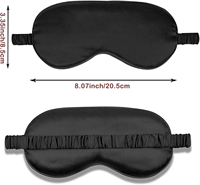 Masques pour les yeux en soie élégants avec logo personnalisé, accessoires de mode, masque de sommeil élastique pour la relaxation, masque pour les yeux pour dormir