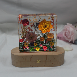 Venta caliente de resina de flor seca Artificial, regalos de lujo, flor real, pisapapeles floral, resina, flor seca, arte de resina - Product Image 6