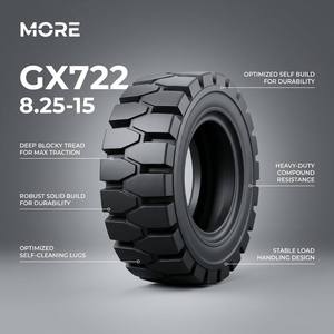 ยางตันแบบไบแอส รุ่น GX722 สำหรับงานอุตสาหกรรมรับน้ำหนักมาก ล้อใหม่ขนาด 6.50-9 7.00-12 8.25-15 ยี่ห้อ GUOXIN มาตรฐาน ISO9001 - Product Image 2