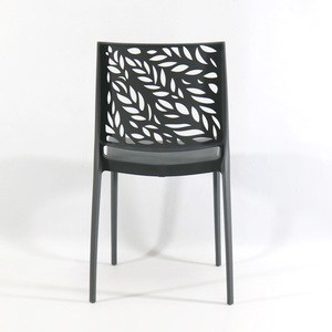 Chaises de salle à manger nordiques en gros à prix abordable, chaises d'appoint modernes en plastique noir pour l'extérieur, chaises d'école - Product Image 4