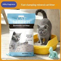 Litière pour chat en bentonite à faible teneur en poussière, anti-adhérente, puissante désodorisation, agglomération rapide, élimination des odeurs, litière pour chat mélangée à la cassave