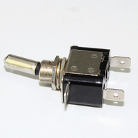 Interrupteur à bascule en laiton 12V 20A, interrupteur à bascule robuste avec verrouillage, interrupteur à bascule pour éclairage, 3 broches marche/arrêt pour marine et automobile