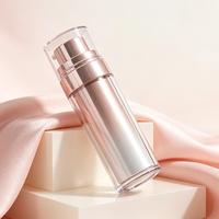 Bouteilles en plastique PET de luxe de 30 ml et 50 ml avec pompe sans air, vente directe d'usine, emballage pour soins personnels, lotion, crème