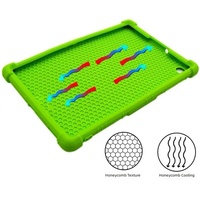 Étui pour tablette en silicone de conception la plus récente, dissipation de la chaleur, antichoc, étanche, anti-poussière, antidérapant, support multi-angles, léger, 9