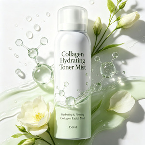 150ml Collagen Facial Toner Mist Hydrating Firming Face <b>Spray</b> For <b>Moisturizing</b> Skin Care Makeup Setting OEM - Product Image 1