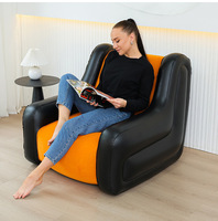 Nouveau canapé gonflable OEM, fauteuil gonflable en flocage, salon, meubles gonflables, fauteuil inclinable avec pompe intégrée