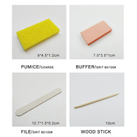 Kit de manucure professionnel jetable en bois portable 4 pièces pour la maison