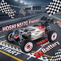 Voiture télécommandée HOSHI N517C 2XBATTERY Version 1/12, moteur brushless, vitesse maximale 70 km/h, voiture de course professionnelle pour adultes.