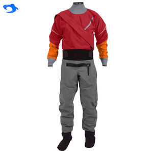 LKVER بدلة جافة تسليم سريع الصدر بدلة جافة بسحاب Kayak وضد الماء للمغامرات الصيد ذبابة بذلات جافة للصيد - Product Image 2