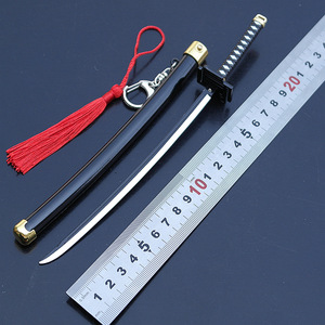 36 Estilos, 20CM, Espada Demon Slayer, Colgante de Personaje de Luffy Zoro, Artesanía de Metal, Katana, Llaveros de Anime - Product Image 4