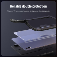 Pelindung lensa kamera, cover flip kulit PU untuk iPad tahan guncangan dengan dudukan pensil untuk Samsung Galaxy Tab S9 Ultra