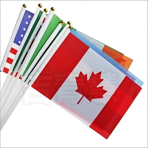 Customized Handheld <strong>Flags</strong>,100% Polyester Fiber Digital Printed Rectangular Hand <strong>Flags</strong>, Portable with Plastic Flagpoles - Product Image 3