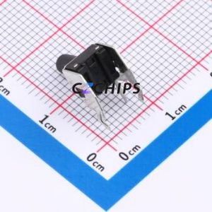 SMG-01Z-H100A1 Tactile Switch Bent Lead Through Hole-4P,7.5x7mm Switch Single Pole Single Throw Round Button 2.5N 7.5mm - Product Image 2