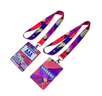 Individueller Plastik-Ausstellungs-VIP-Markenpass mit 13,56 MHz Tag-ID-Karte und Lanyard für Konferenzen