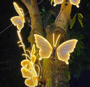 Lámpara LED de Mariposa de Neón para Exteriores, Impermeable IP65, Decorativa para Árboles, Jardín, Paisajes, <span class=keywords><strong>Navidad</strong></span>, Fiestas y Bodas - Product Image 1