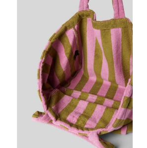 Customized tote <b>bag</b> with striped pattern, portable shoulder towel <b>bag</b>, travel storage, fashionable shopping <b>bag</b> - Product Image 5