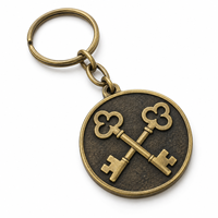 Porte-clés personnalisé avec motif de serrure héritage, logo personnalisable, vente en gros, souvenir, fabricant en gros