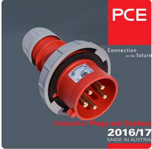<span class=keywords><strong>Enchufe</strong></span> y Tomacorriente Industriales Impermeables PCE Importados de <span class=keywords><strong>Austria</strong></span>, 415V 32A 5 Pines IP67, Montaje en Riel para Vehículos, Modelo 0252-6 / 3252-6 - Product Image 4