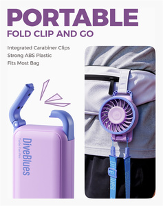 Ventilateur pliable rechargeable Diveblues <span class=keywords><strong>Fanzy</strong></span> Fan à batterie lithium, super puissant, turbo jet, portable - Product Image 4