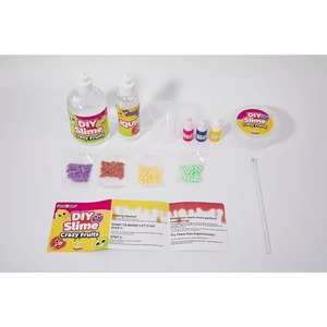 Crazy Fruit Fluffy Slime DIY Playdough <b>Kit</b> Educational Experiment Toy Set with Handmade Crystal Putty Glue for Kids - Product Image 2