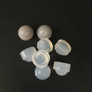 Piezas de goma de silicona transparente de material natural personalizado moldeado por compresión
