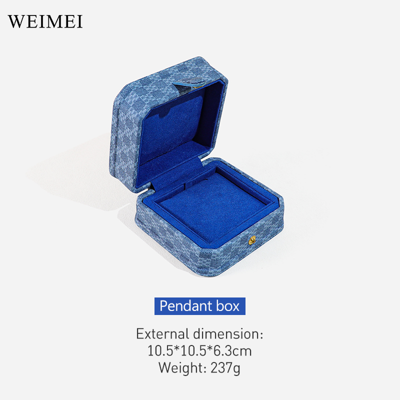 caja colgante azul