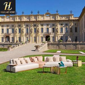 Luxe nordique élégant doux et confortable canapé de loisirs personnalisé haut de gamme léger italien pour Villa manoir salon - Product Image 2