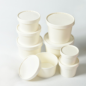 生物纸板环保食品安全级纸直销定制印花冰淇淋浴缸杯品脱带盖 - Product Image 6