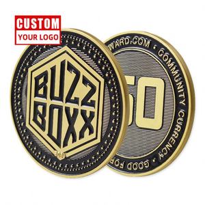 Métal poli à chaud personnalisé estampage cuivre laiton pièce de défi vierge - Product Image 1