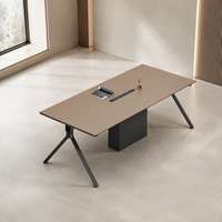 Table de conférence série Ximi XIMI22, mobilier de bureau moderne, fabrication OEM/ODM, taille et couleur personnalisables, panneau écologique, durable, pour salle de conférence