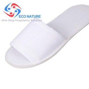 आरामदायक डिस्पोजेबल लक्जरी होटल चप्पल खुली/बंद पैर की अंगुली टिकाऊ कोरल फ्लेक्स टेरीनी लिनन बेडरूम शॉवर यात्रा के अनुकूल - Product Image 3