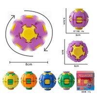 Jouet sensoriel de poche portable, rotation des doigts, soulagement du stress, pression, rotation, balle anti-stress