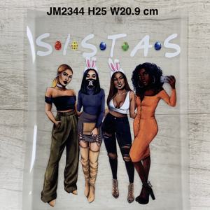 QUANTITÉ MINIMALE DE COMMANDE 10 pièces Résistant Aux Frottements Reine Noire Lettre Design Plastisol Vinyle Autocollant Sistas D'impression De Transfert De Chaleur Afro Fille - Product Image 2