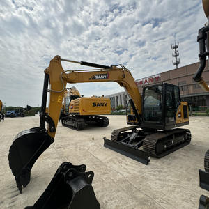 Excavadora de alta eficiencia SY95C 9Ton usada, excavadora pequeña de segunda mano, 1 año de garantía, motor, bomba, engranaje incluido - Product Image 3