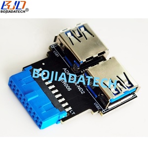 محول USB 3.0 مزدوج من النوع A أنثى إلى لوحة أم 19 سن بسرعة 5 جيجابت في الثانية متوفر في المخزون - Product Image 2