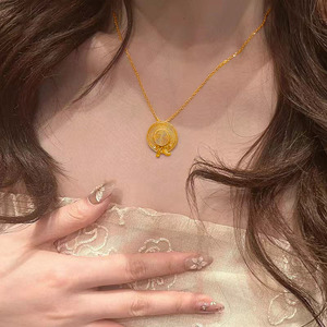 Collana con Fiocco da Donna, Design Minimalista di Lusso, Catena <span class=keywords><strong>per</strong></span> Clavicola Stile INS, Ciondolo di Alta Gamma - Product Image 2