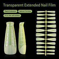 Vente en Gros Usine Qualité Premium XL Double Forme Sous Pointe Couleur Personnalisée Capsules Ongles Extension Complète 120 Pièces/Boîte