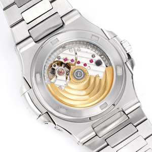 Reloj de Pulsera de Regalo de Navidad Altamente Reconocible, Reloj Mecánico con Correa de Acero Inoxidable, Esfera Multifunción con Fase Lunar y Calendario, Color Marrón - Product Image 5