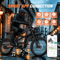 Moto électrique tout-terrain à transmission centrale Hiqis MT19 1500W puissante 60V 35AH 19 pouces pour adultes (UE, États-Unis, Royaume-Uni) - Autonomie 100 km