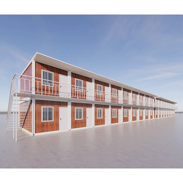 Easy to organize low cost modular steel structure log cabins wooden house prefabricated wooden cabin house