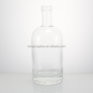 Botella de Vidrio Nórdica Oslo Transparente Esmerilada Vacía de 500 ml 50 cl, Botellas de Vidrio Super Flint para Licor, Ginebra, Whisky, <span class=keywords><strong>Vodka</strong></span> con Corcho - Product Image 5