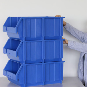 Kích thước lớn công nghiệp điện tử nhựa hộp lưu trữ pp tiêm hình chữ nhật phụ tùng công cụ khoang Stackable lưu trữ - Product Image 6