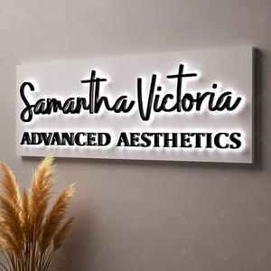 لافتة مضيئة بتقنية LED ثلاثية الأبعاد مخصصة لشعار الأعمال، حروف معدنية/أكريليك للإعلانات الخارجية ولافتات الاستقبال - Product Image 4