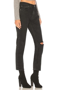 Low slung straight leg women pants <span class=keywords><strong>classic</strong></span> fancy ripped women jeans - Product Image 3