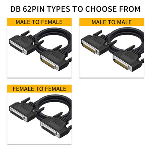 DB62 62Pin D-Sub 62P Male to Male HDB62 <strong>Cable</strong> 62 Pins Signals Terminal Connector <strong>Cable</strong> Assembly 1m 1.5m - Product Image 5
