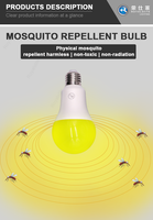 Lampe anti-moustique de haute qualité E27 lampe anti-moustique lampe anti-moustique électrique rechargeable