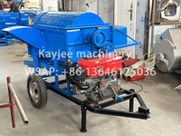 Batteuse de blé à riz paddy diesel de grande capacité batteuse de soja 1000 kg/h