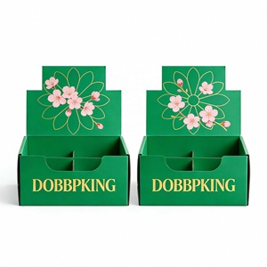 Boîte de présentation en carton personnalisée en gros, boîte cadeau vide pour expédition, emballage rigide avec estampage doré pour le point de vente au détail - Product Image 1