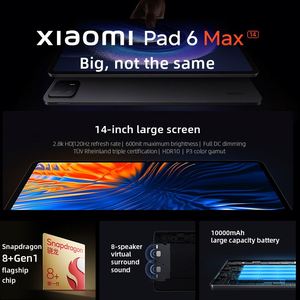 Đối với Xiaomi Pad <span class=keywords><strong>6</strong></span> Max 14 \ "Snapdragon 8 + Gen <span class=keywords><strong>1</strong></span> Octa Core <span class=keywords><strong>Tablet</strong></span> <span class=keywords><strong>PC</strong></span> 120Hz 2.8K hiển thị 50MP phía trước 10000mAh Pin 67W nhanh 12GB - Product Image 3
