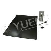 Braket Pemasangan Panel Surya Yuens YS-FK-FL7 AL6005-T5 + SUS304 + Karet Flashing untuk Atap Sirip, Mudah Dipasang, Tanpa Bingkai/Dengan Bingkai